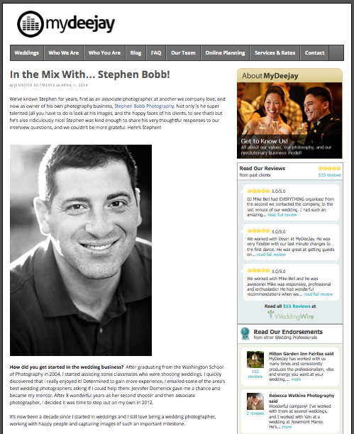 Stephen Bobb interview on MyDeejay.com