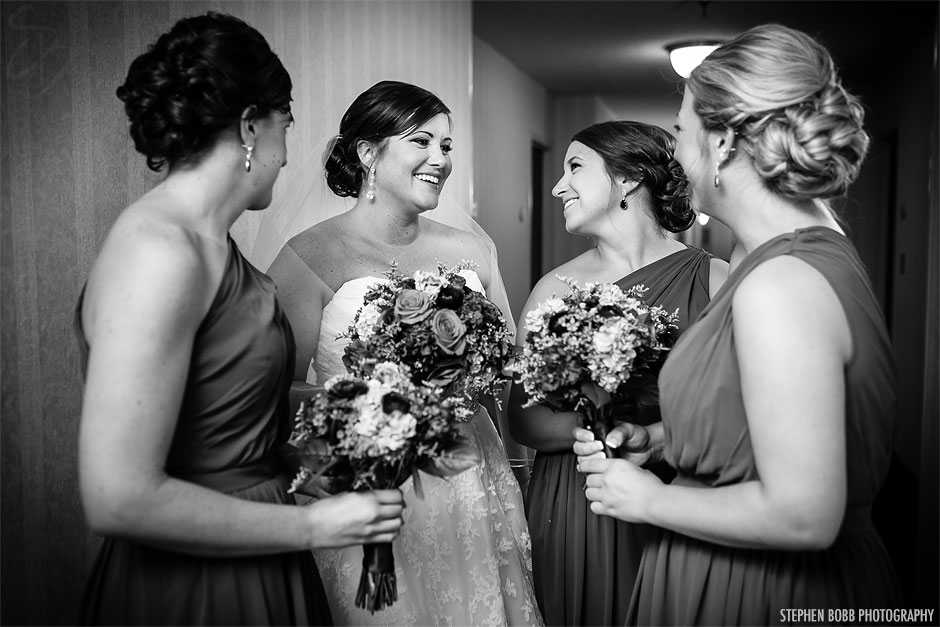 Bride and bridesmaids | Key Bridge Marriott Wedding Photos