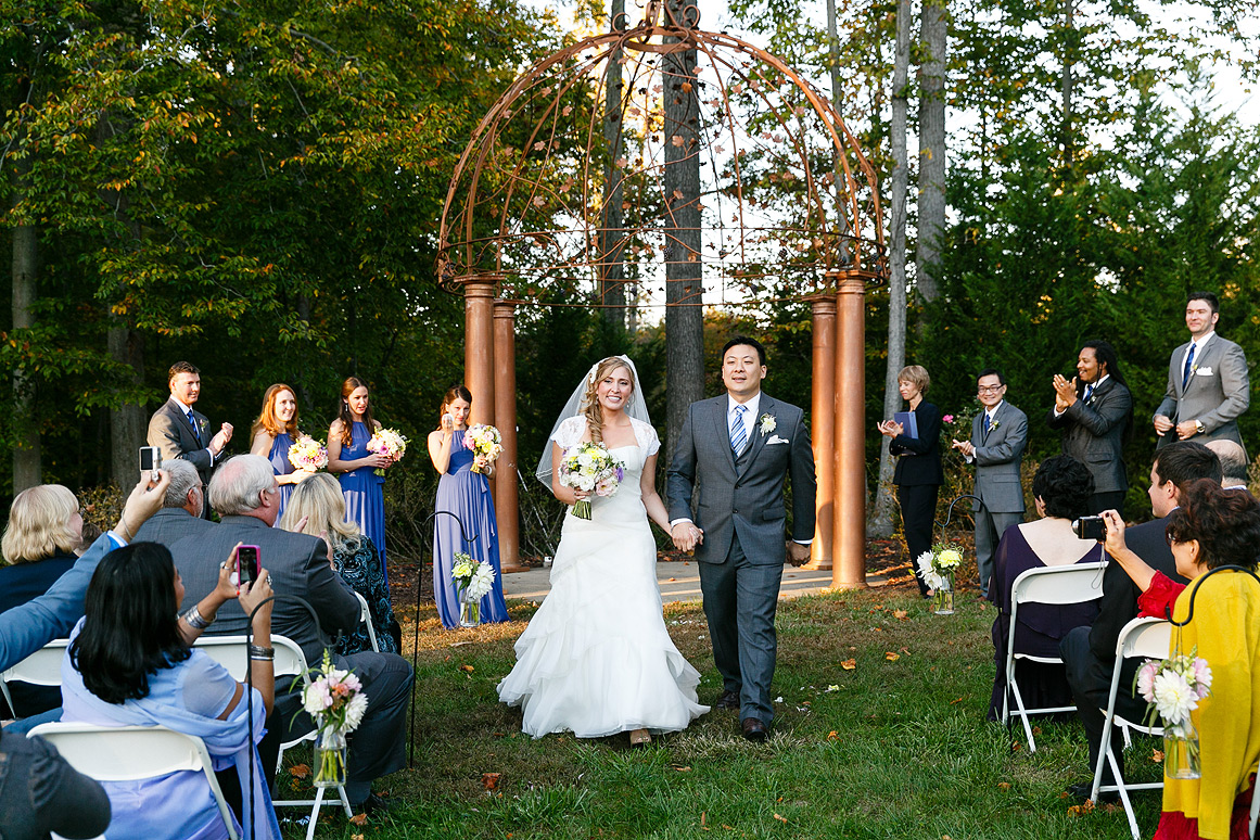 Potomac Point Winery Wedding photos - ceremony exit
